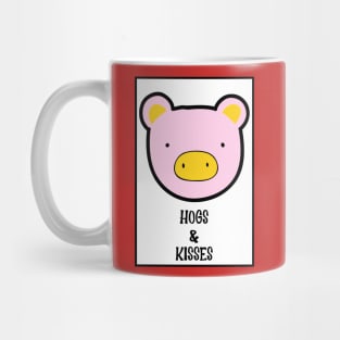 Valentines Day Hogs & Kisses Mug